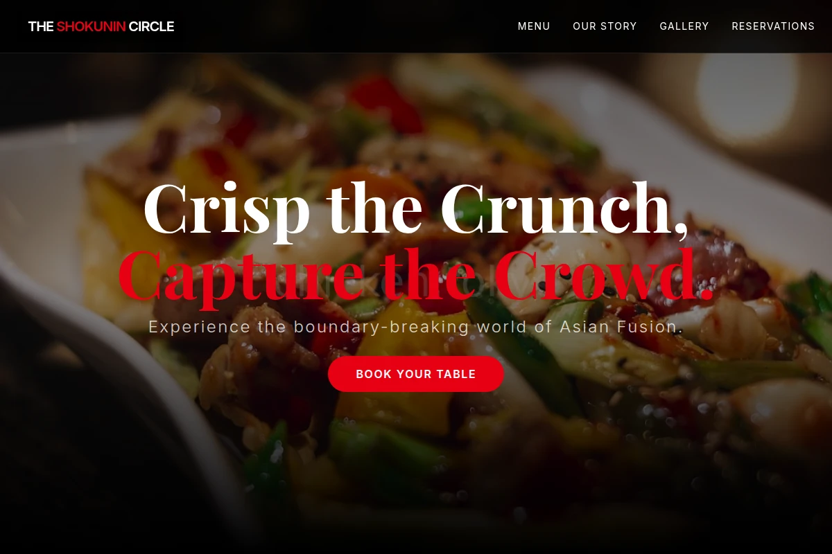 Fusion Asian Fusion Food