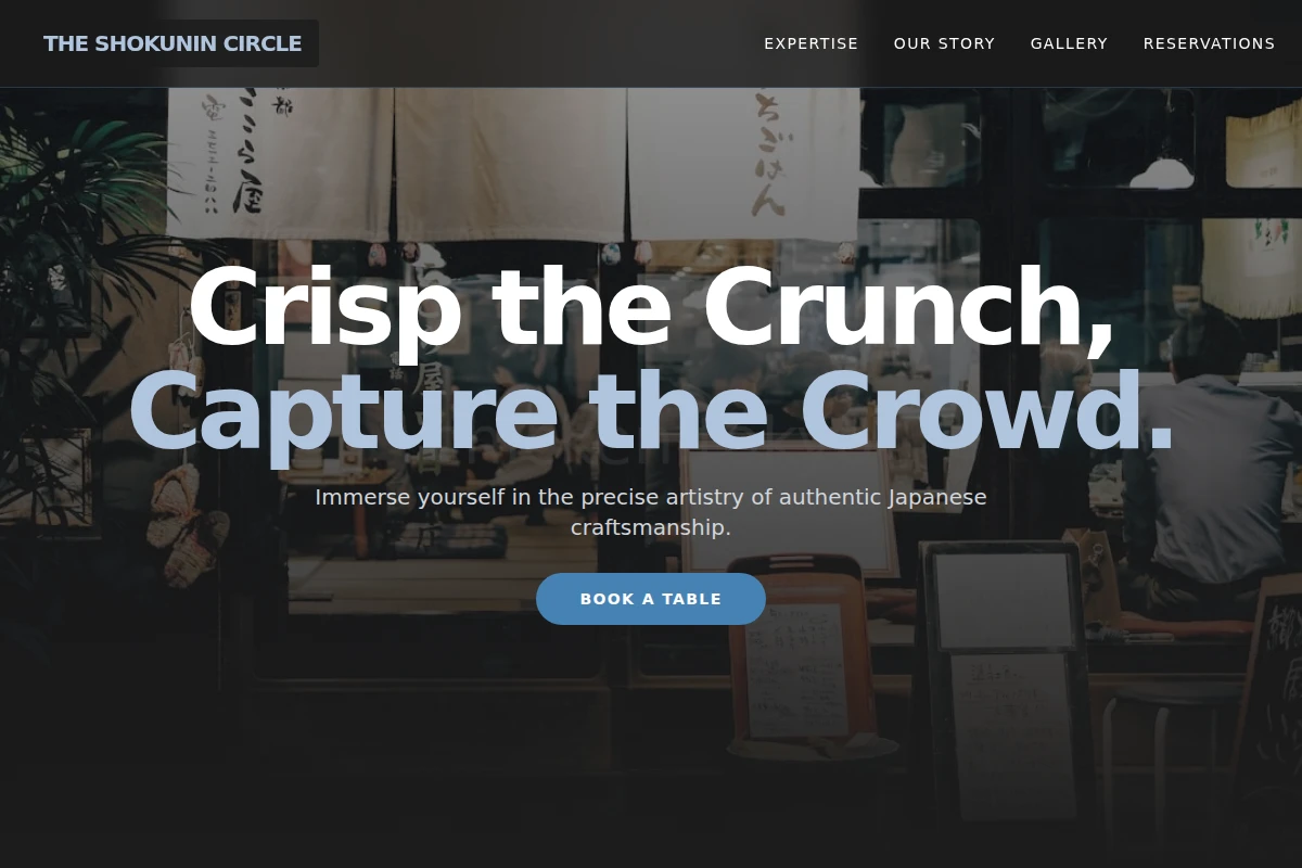 Artisan Japanese Food