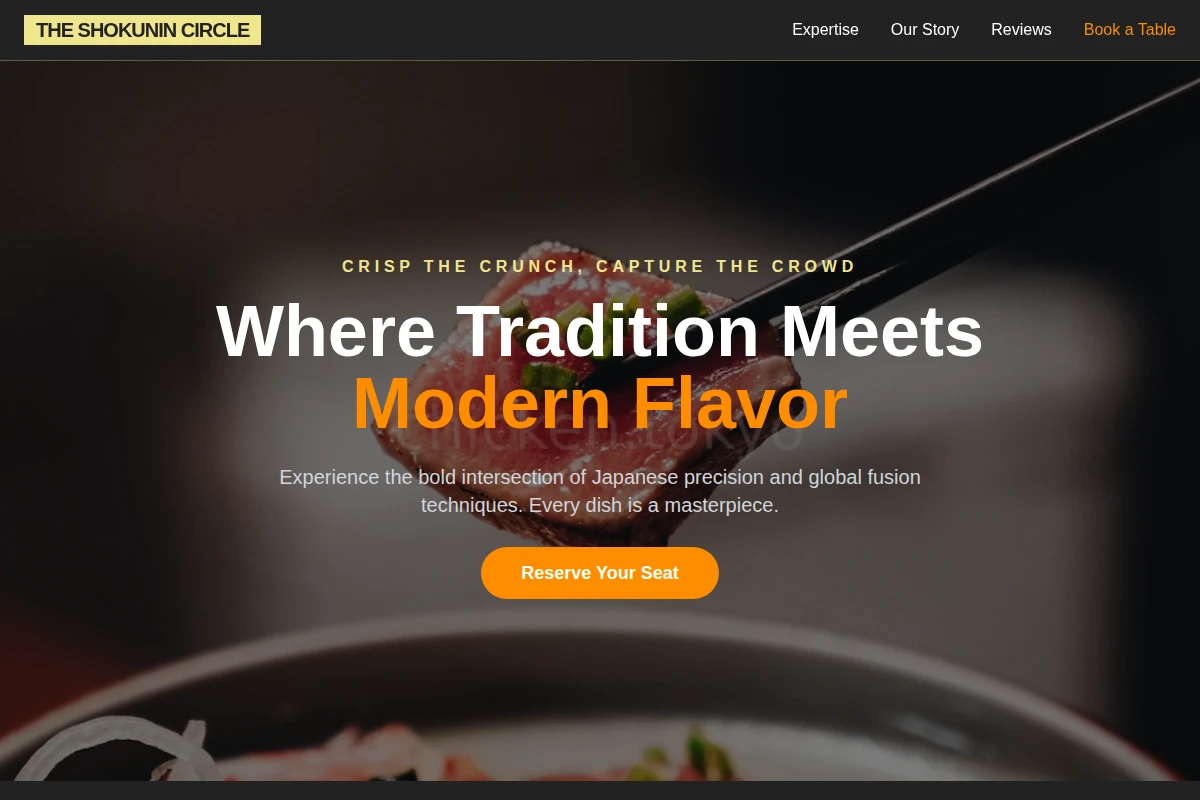 Fusion Japanese Food