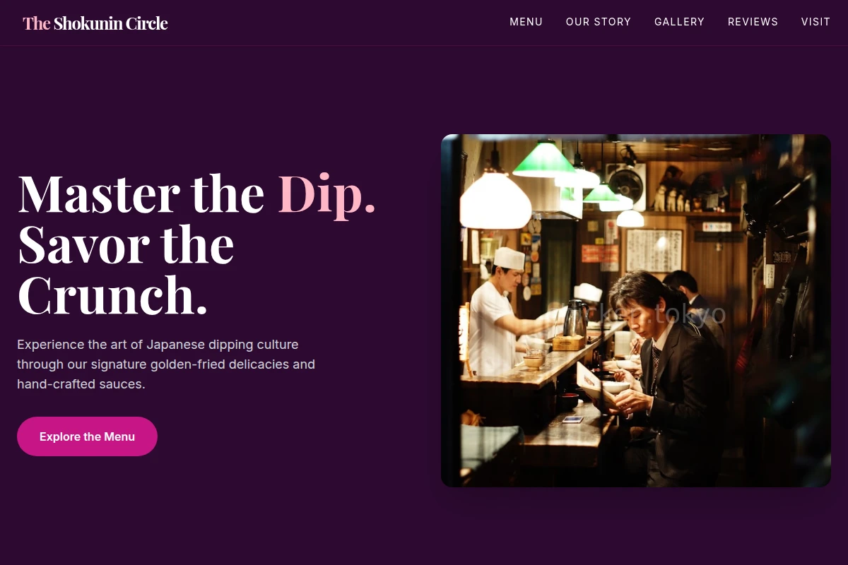 Dipping Japanese Food