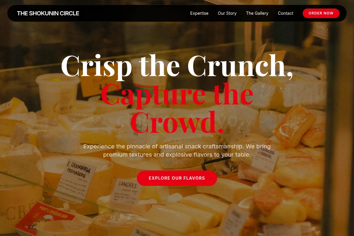 Minimalist Specialty Food